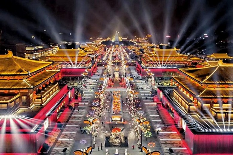 Show diễn Đại Đường Bất Dạ Thành về đêm tại Tây An