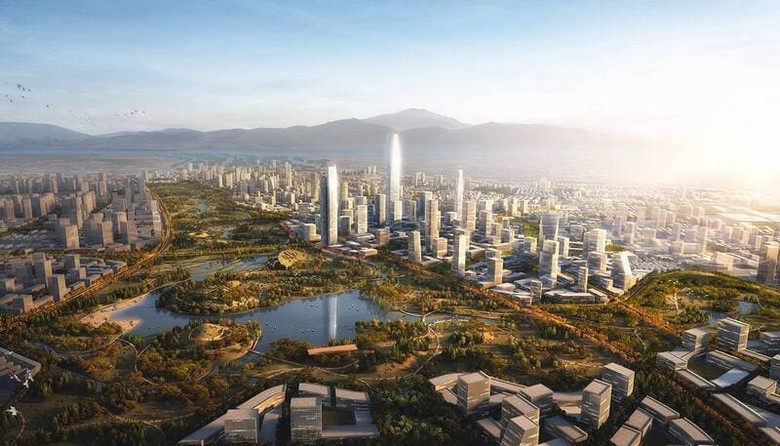 Toàn cảnh thành phố Côn Minh với khí hậu ôn hòa quanh năm