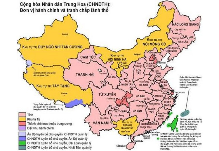 Bản đồ vị trí vùng Trung Nguyên và tỉnh Hà Nam tại Trung Quốc