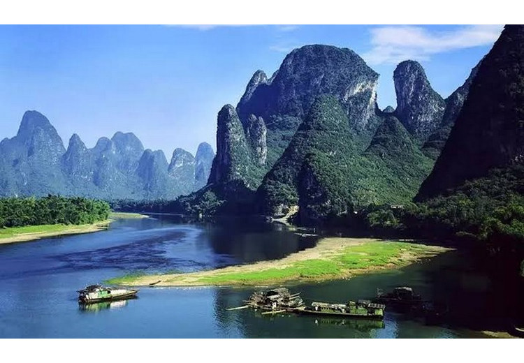 Cảnh sông Ly và núi đá vôi ở Quế Lâm, Quảng Tây