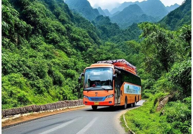 Xe riêng và hướng dẫn viên đón đoàn khách tại Trung Quốc